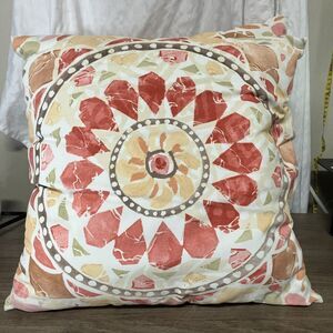 Pottery Barn Set of 2 Large Throw Pillows w/ Inserts – Bright Multicolor Design